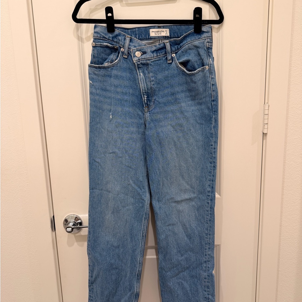 Abercrombie & Fitch Blue Straight Leg Jeans